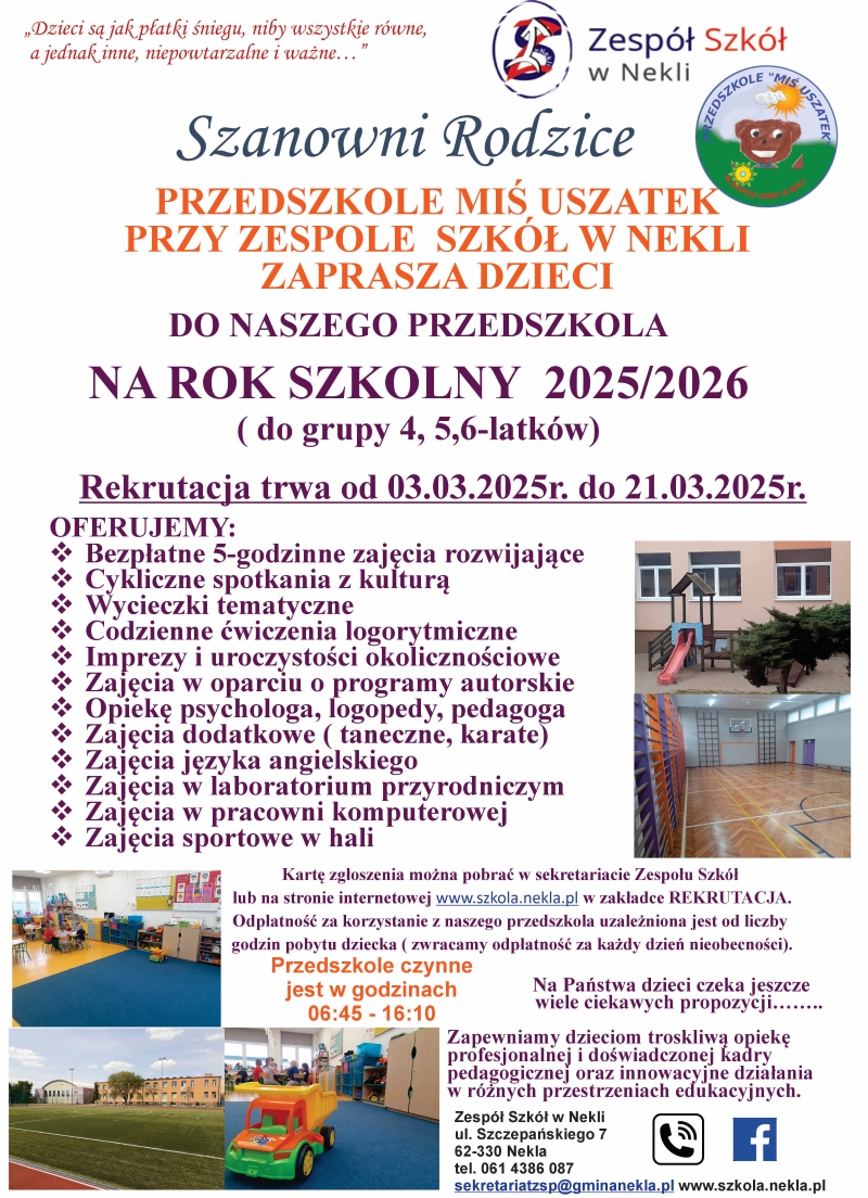 plakat informacyjny